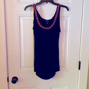 White House Black market size medium black with red beading right